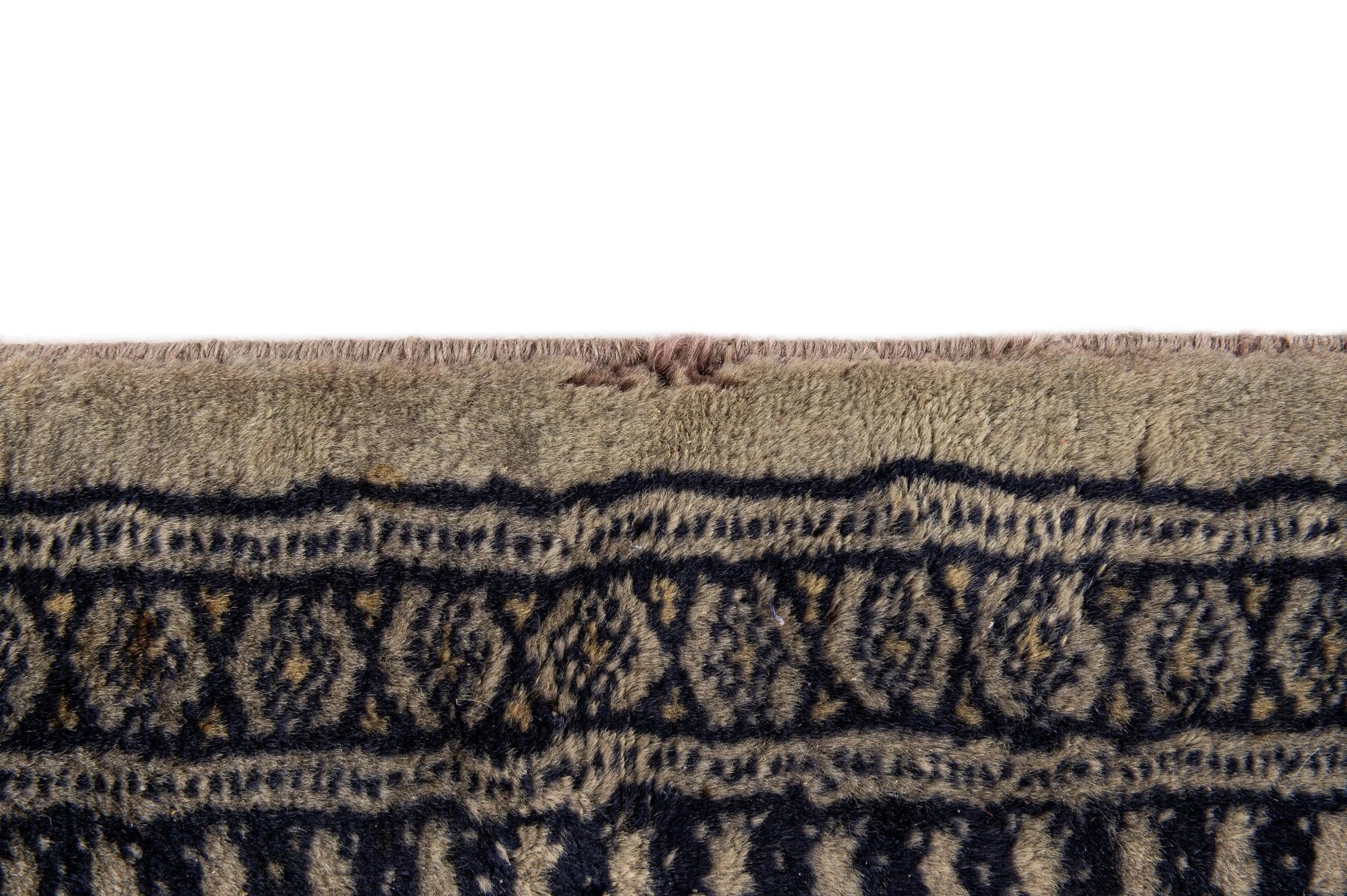 7' 1 x 9' 10 Hand Knotted Bokhara Oriental Wool Rug