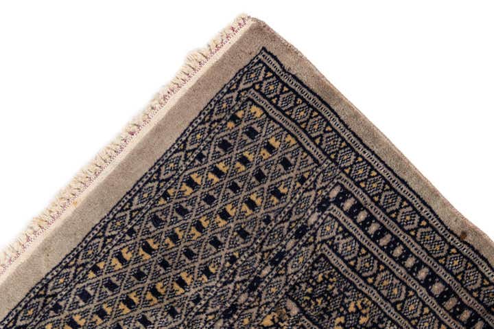 7' 1 x 9' 10 Hand Knotted Bokhara Oriental Wool Rug