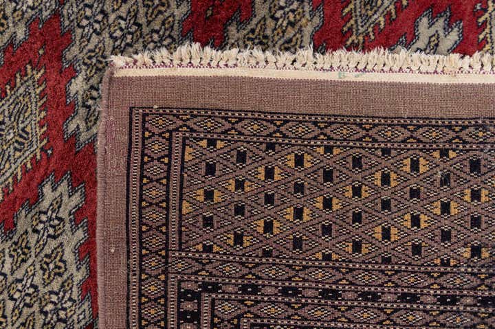 7' 1 x 9' 10 Hand Knotted Bokhara Oriental Wool Rug
