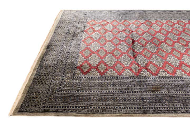 7' 1 x 9' 10 Hand Knotted Bokhara Oriental Wool Rug