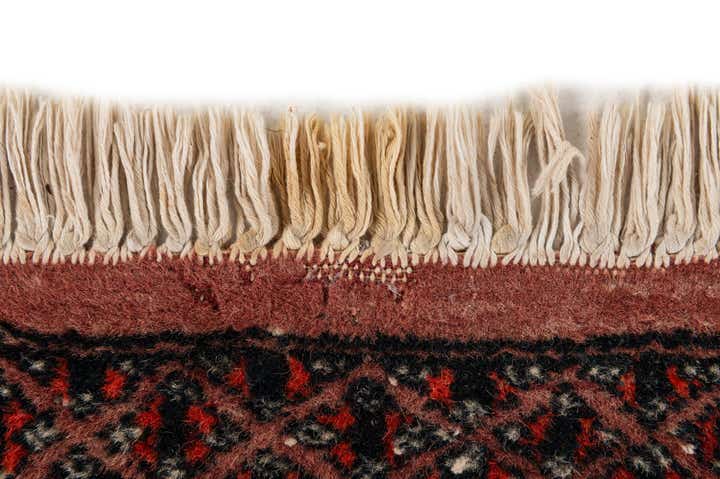 4' 3 x 5' 10 Hand Knotted Bokhara Oriental Wool Rug