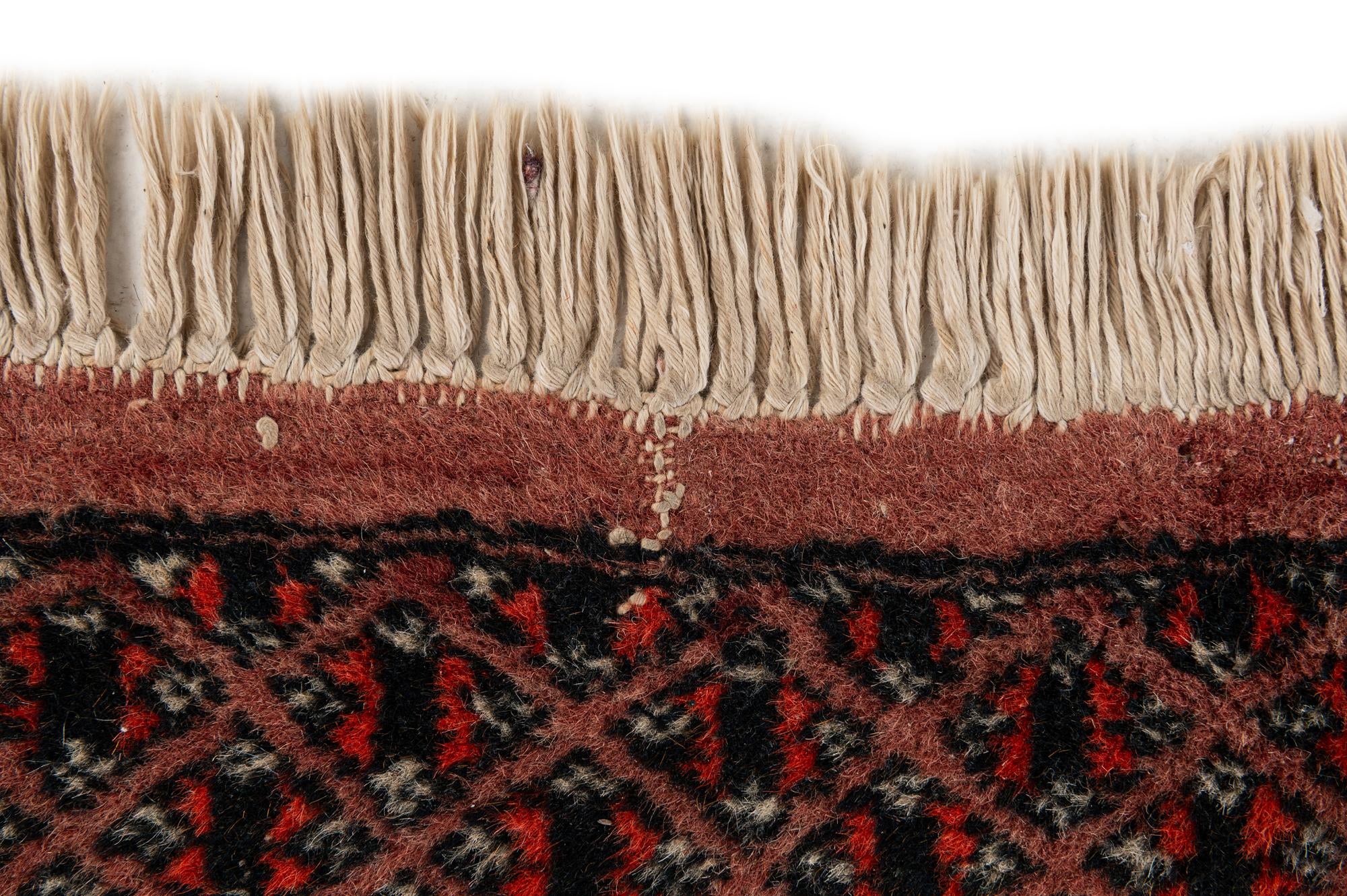 4' 3 x 5' 10 Hand Knotted Bokhara Oriental Wool Rug