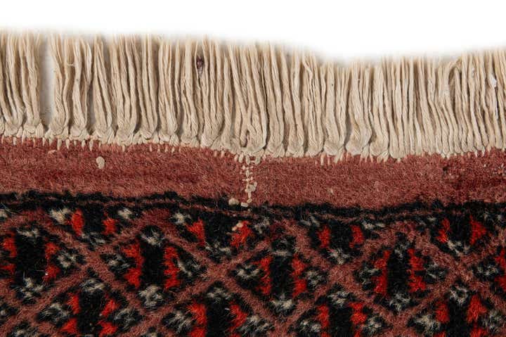 4' 3 x 5' 10 Hand Knotted Bokhara Oriental Wool Rug