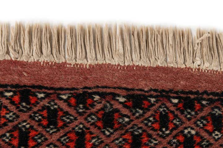 4' 3 x 5' 10 Hand Knotted Bokhara Oriental Wool Rug