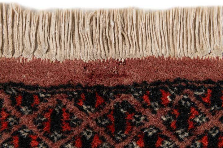 4' 3 x 5' 10 Hand Knotted Bokhara Oriental Wool Rug