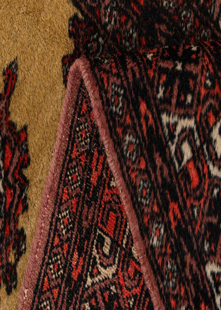 4' 3 x 5' 10 Hand Knotted Bokhara Oriental Wool Rug