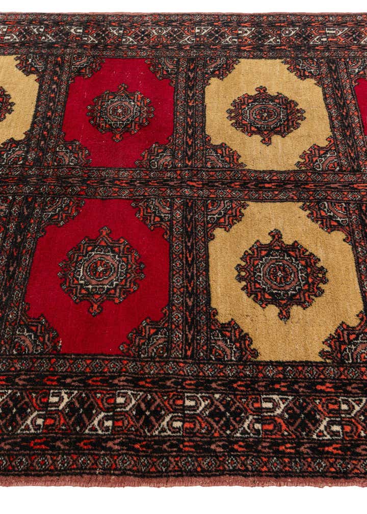 4' 3 x 5' 10 Hand Knotted Bokhara Oriental Wool Rug