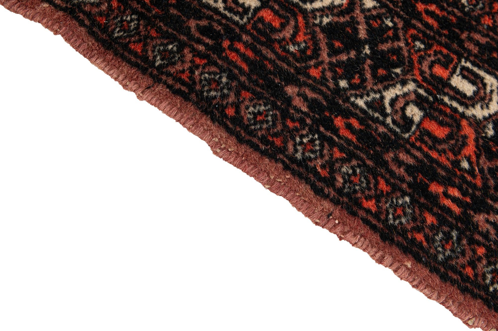 4' 3 x 5' 10 Hand Knotted Bokhara Oriental Wool Rug