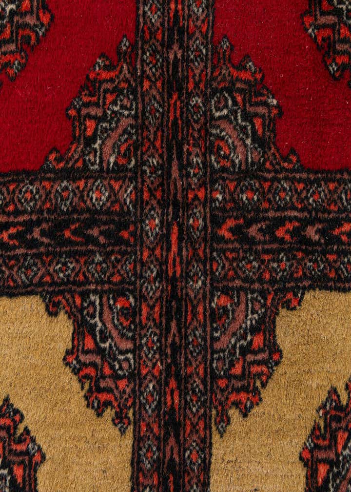 4' 3 x 5' 10 Hand Knotted Bokhara Oriental Wool Rug