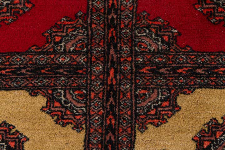 4' 3 x 5' 10 Hand Knotted Bokhara Oriental Wool Rug