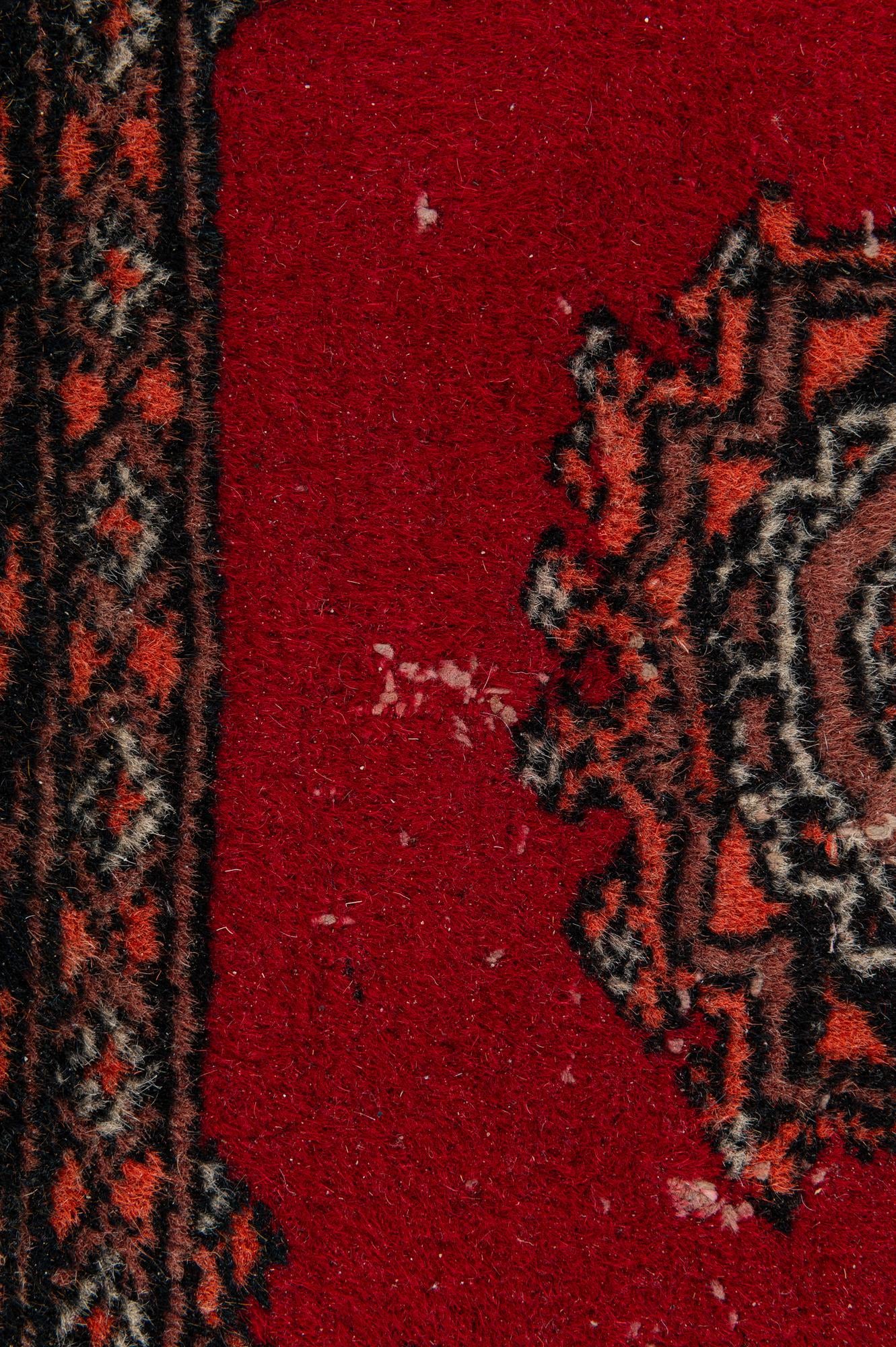 4' 3 x 5' 10 Hand Knotted Bokhara Oriental Wool Rug