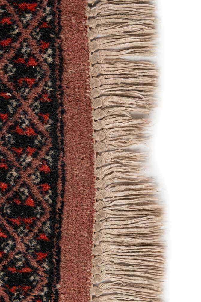 4' 3 x 5' 10 Hand Knotted Bokhara Oriental Wool Rug