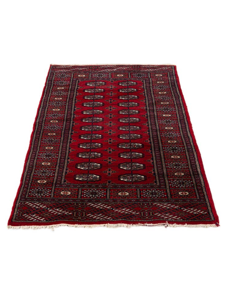 Detail image of 2' 9 x 4' 9 Hand Knotted Bokhara Wool Rug