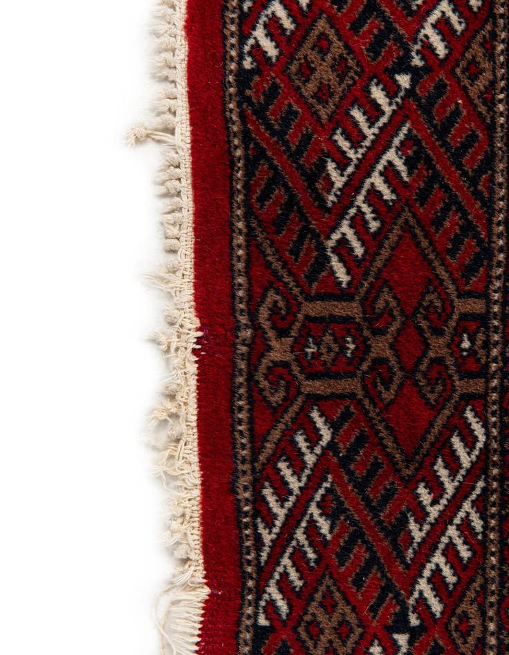 Detail image of 2' 9 x 4' 9 Hand Knotted Bokhara Wool Rug