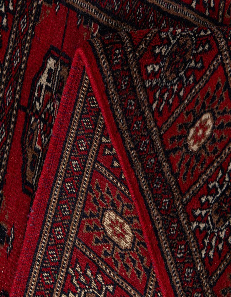 Detail image of 2' 9 x 4' 9 Hand Knotted Bokhara Wool Rug