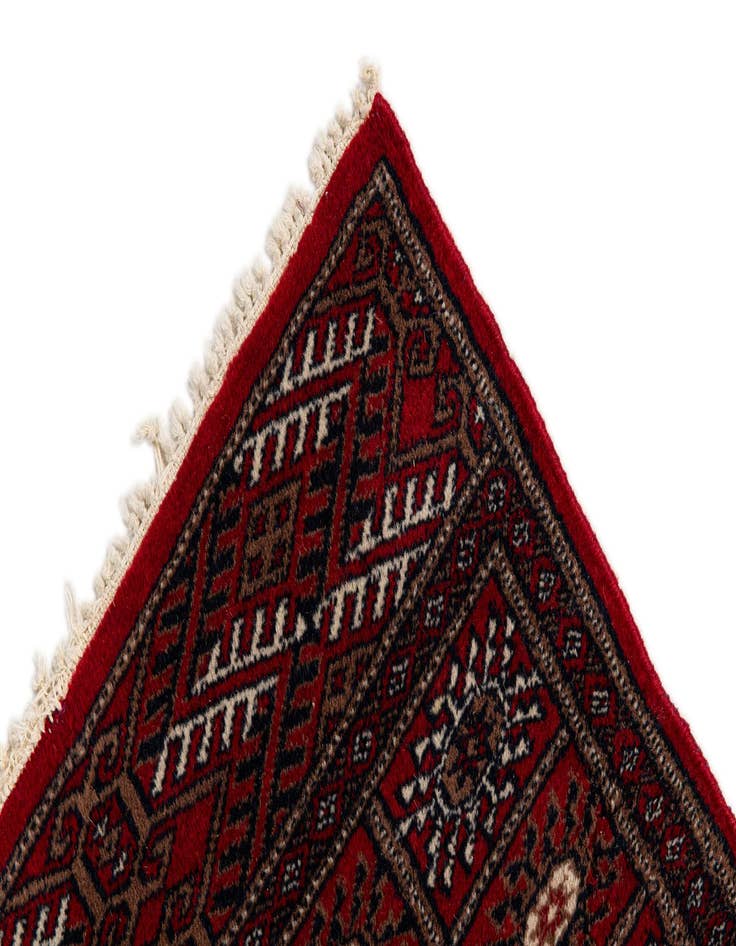 Detail image of 2' 9 x 4' 9 Hand Knotted Bokhara Wool Rug