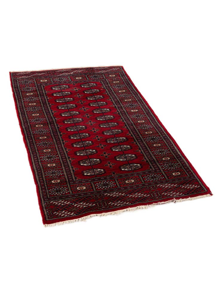 Detail image of 2' 9 x 4' 9 Hand Knotted Bokhara Wool Rug