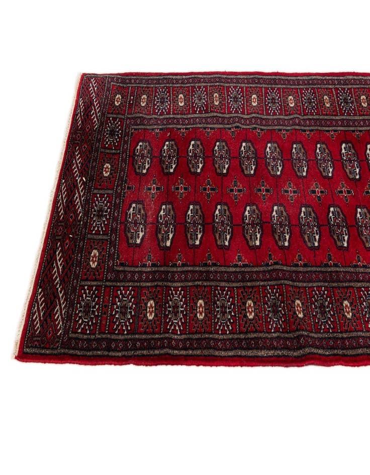 Detail image of 2' 9 x 4' 9 Hand Knotted Bokhara Wool Rug