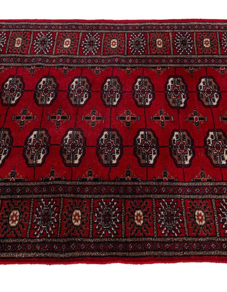 Detail image of 2' 9 x 4' 9 Hand Knotted Bokhara Wool Rug