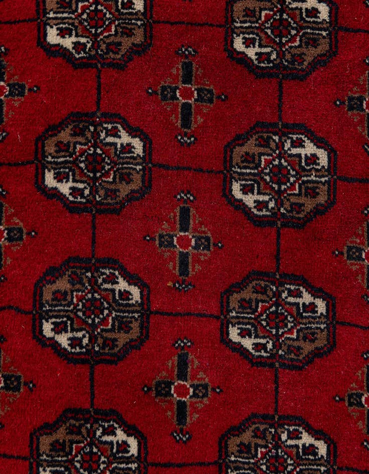 Detail image of 2' 9 x 4' 9 Hand Knotted Bokhara Wool Rug