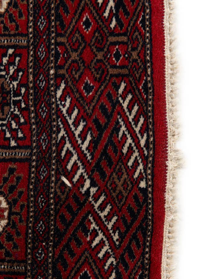 Detail image of 2' 9 x 4' 9 Hand Knotted Bokhara Wool Rug