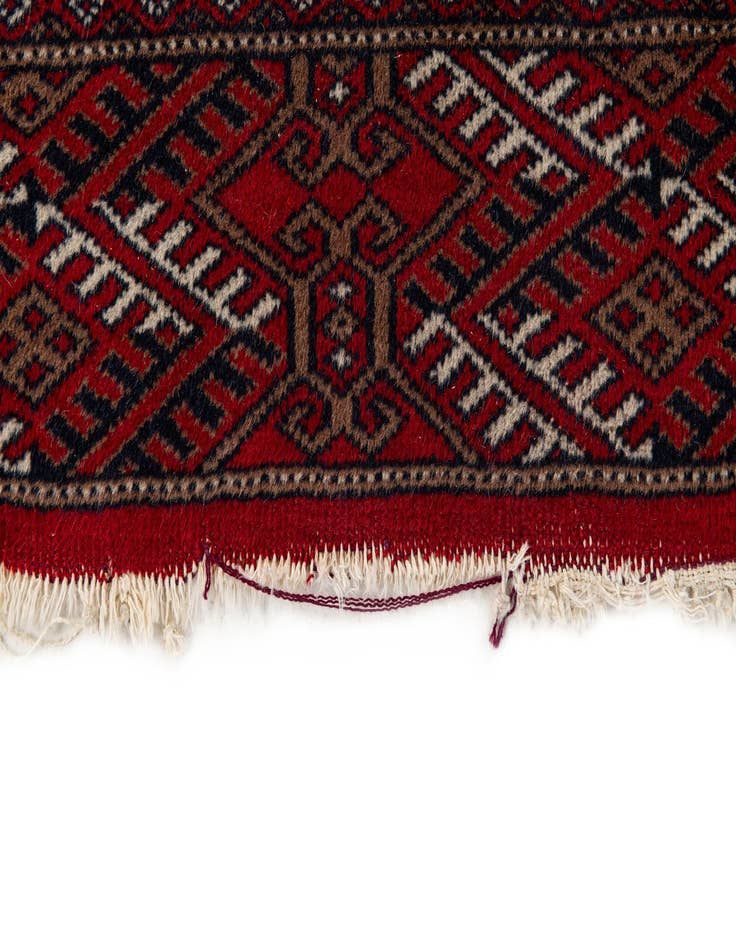 Detail image of 2' 9 x 4' 9 Hand Knotted Bokhara Wool Rug