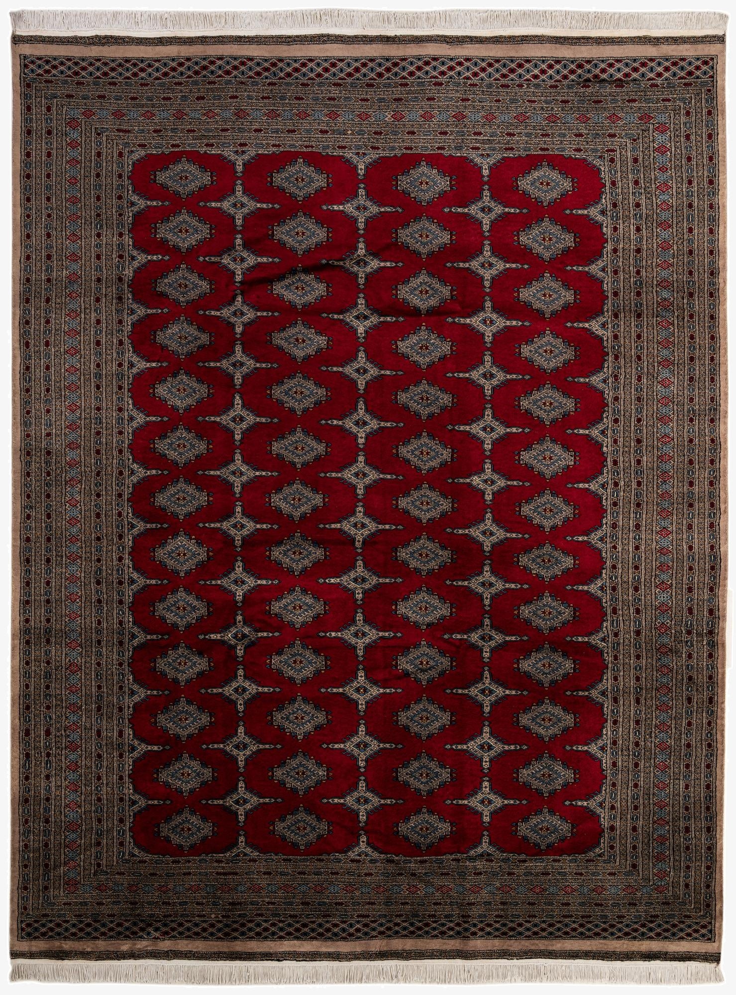 8' 5 x 11'  Hand Knotted Bokhara Oriental Wool Rug