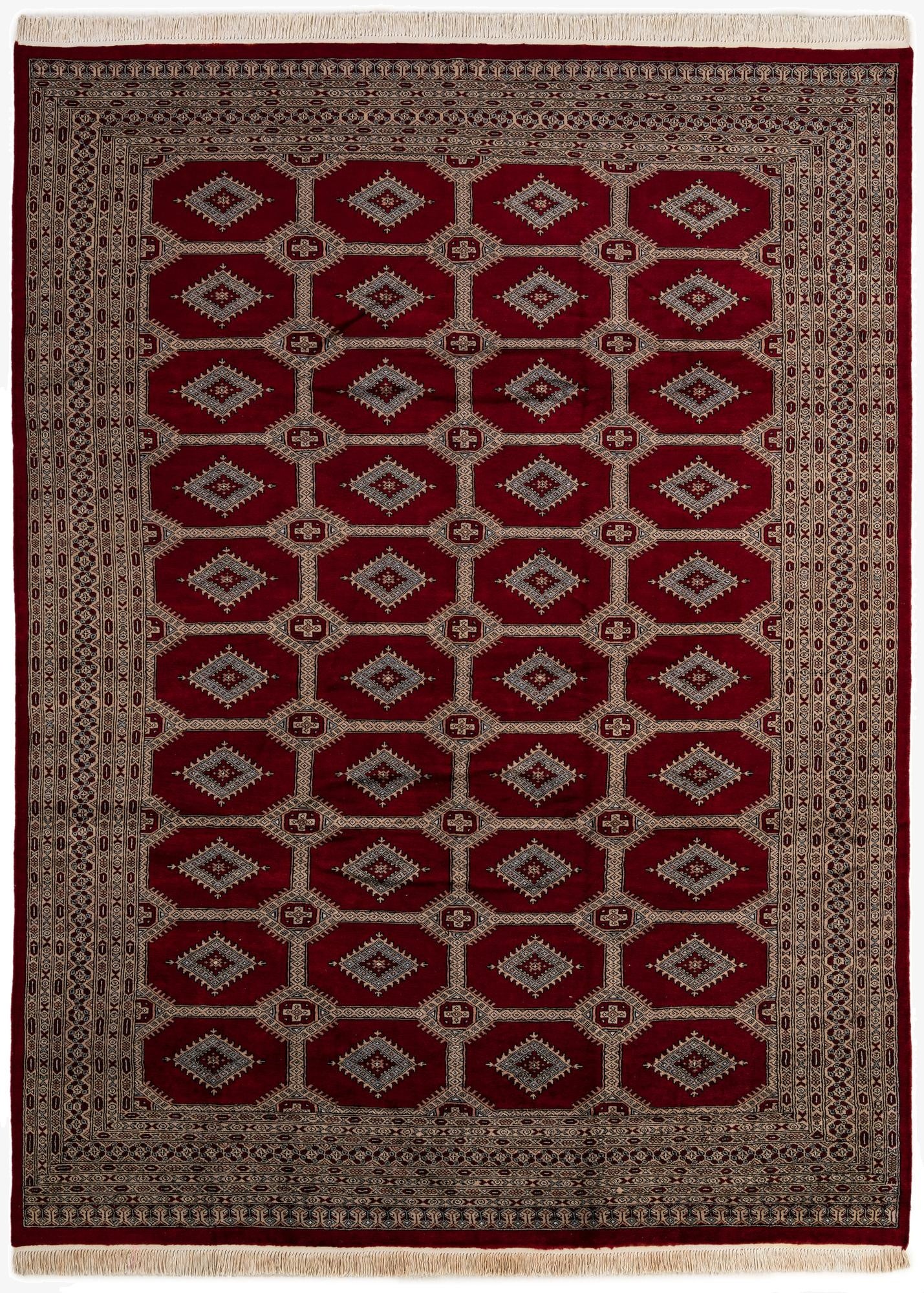 8' 2 x 11'  Hand Knotted Bokhara Wool Rug
