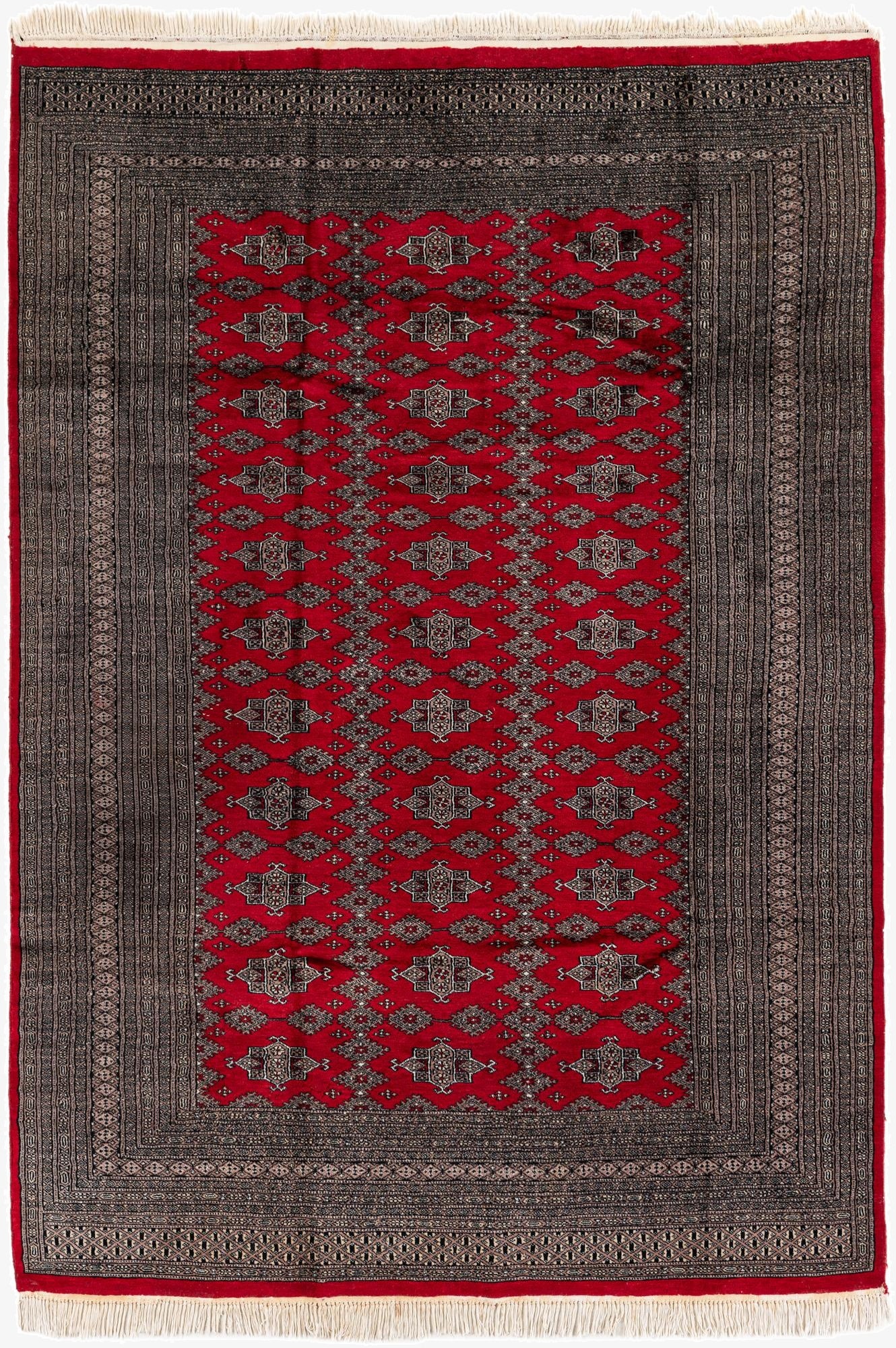 193cm x 270cm  Hand Knotted Bokhara Oriental Wool Alfombra
