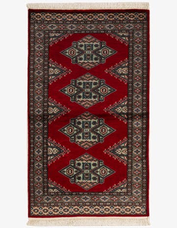 3' x 5' 5 Hand Knotted Bokhara Oriental Wool Rug