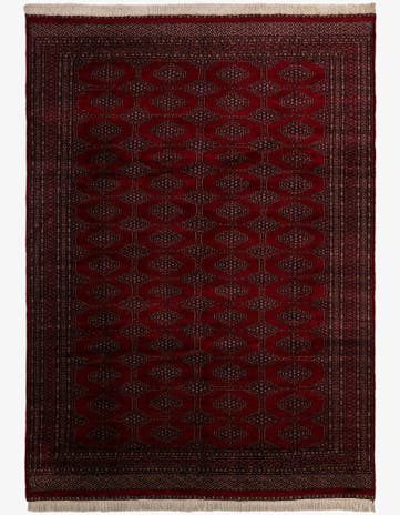 7' 8 x 10' 9 Hand Knotted Bokhara Oriental Wool Rug