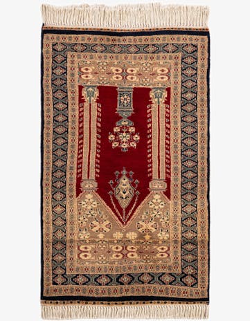 2' 8 x 4' 3 Hand Knotted Bokhara Oriental Wool Rug