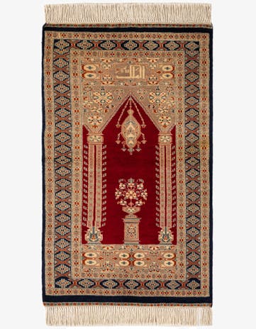 2' 7 x 4' 4 Hand Knotted Bokhara Oriental Wool Rug