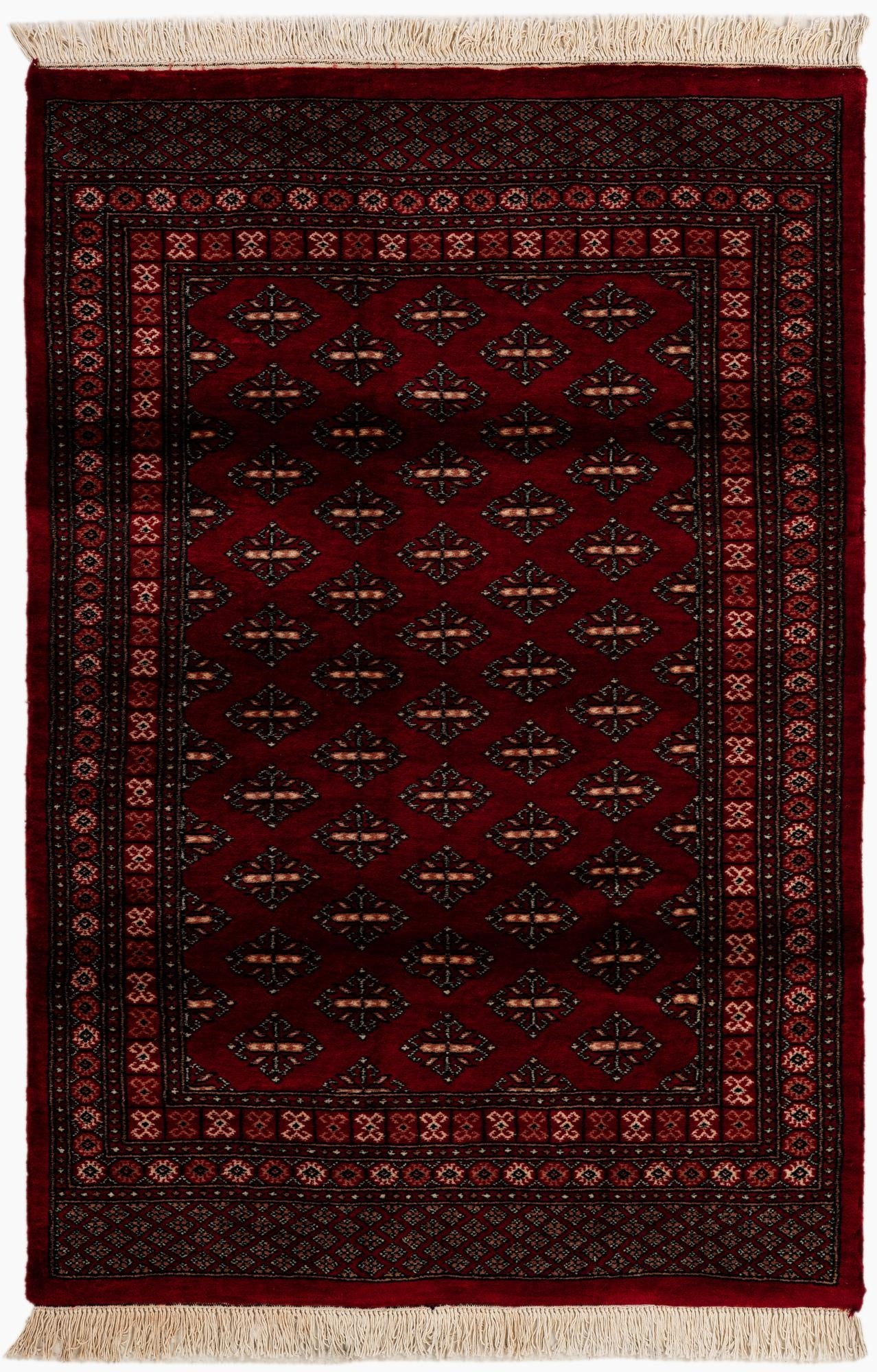 125cm x 188cm  Hand Knotted Bokhara Wool Alfombra