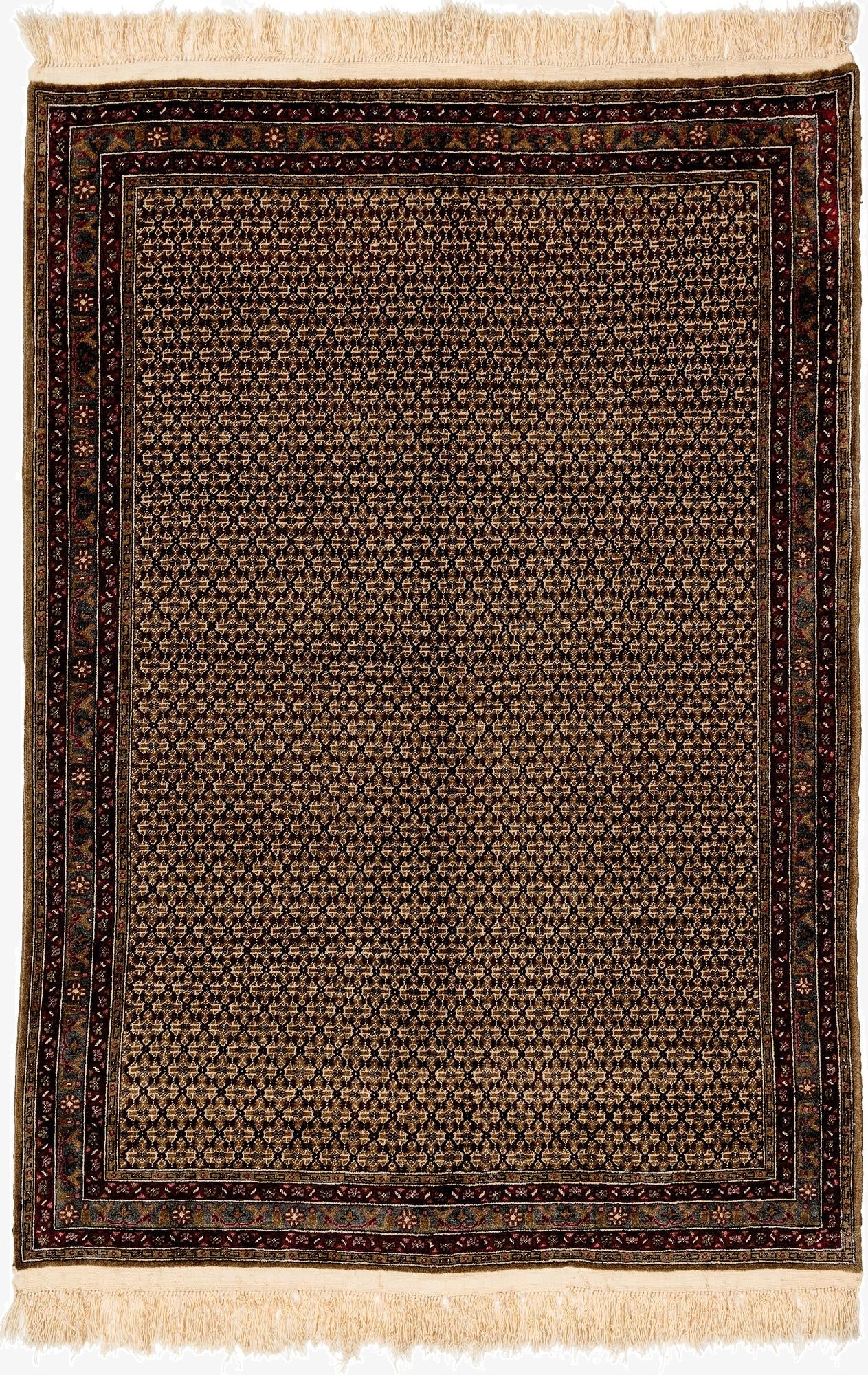 5' 6 x 8' 1  Hand Knotted Bokhara Wool Rug