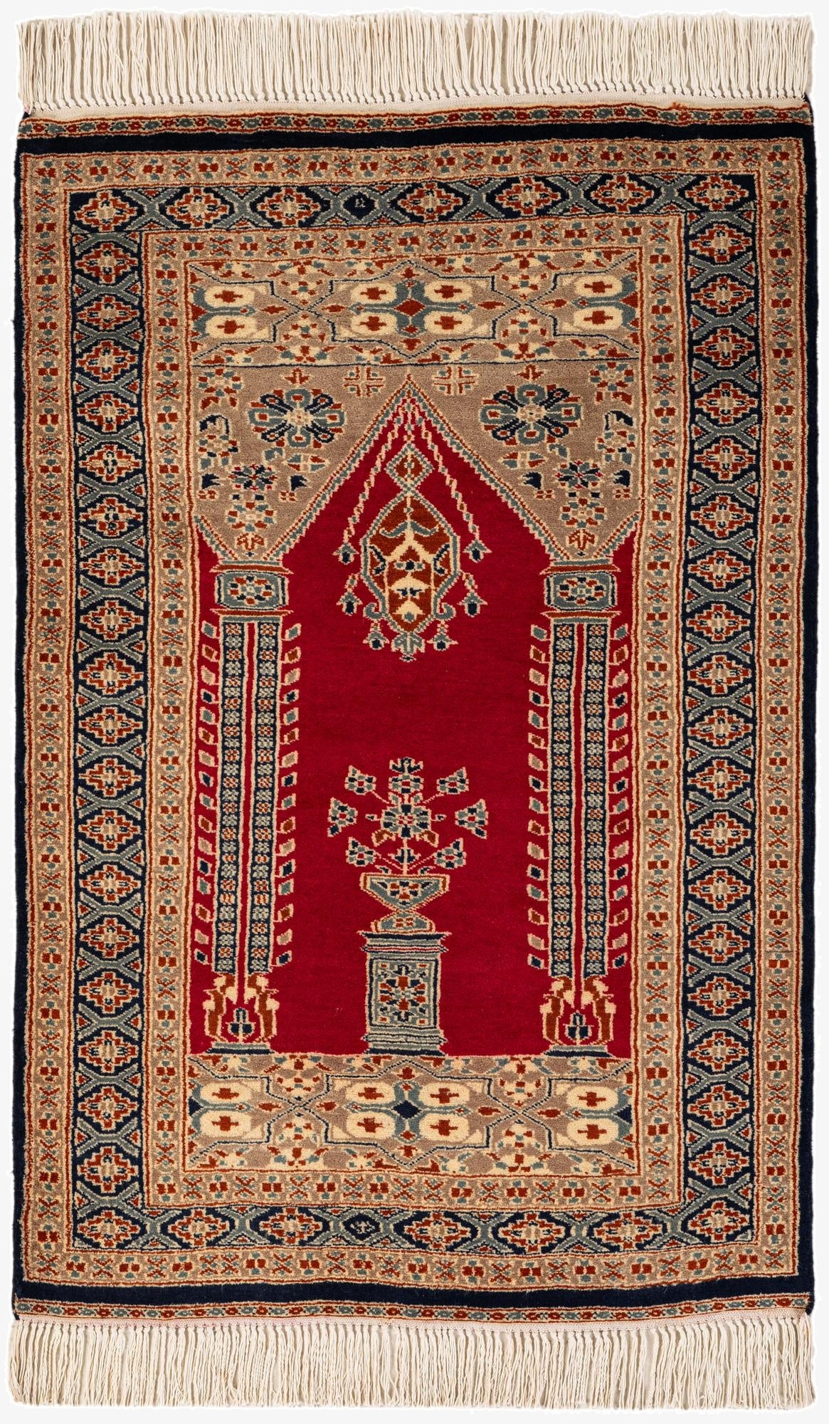 2' 9 x 4' 1  Hand Knotted Bokhara Oriental Wool Rug