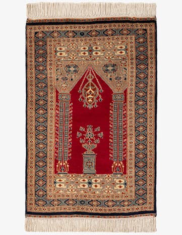 2' 9 x 4' 1 Hand Knotted Bokhara Oriental Wool Rug