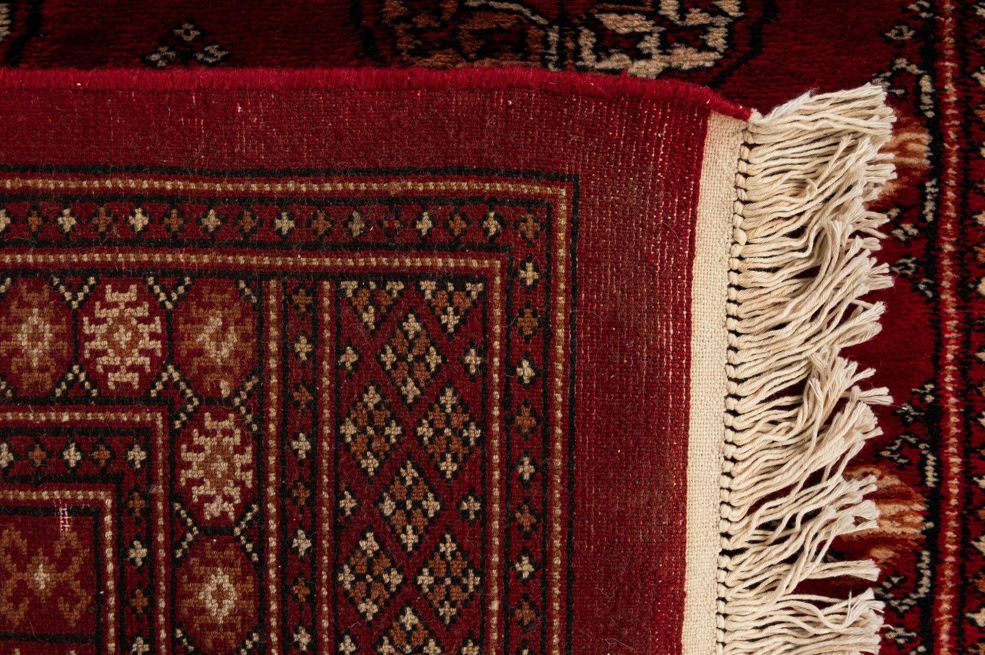 4' 3 x 6' Hand Knotted BokharaTorkaman Persian Wool Rug
