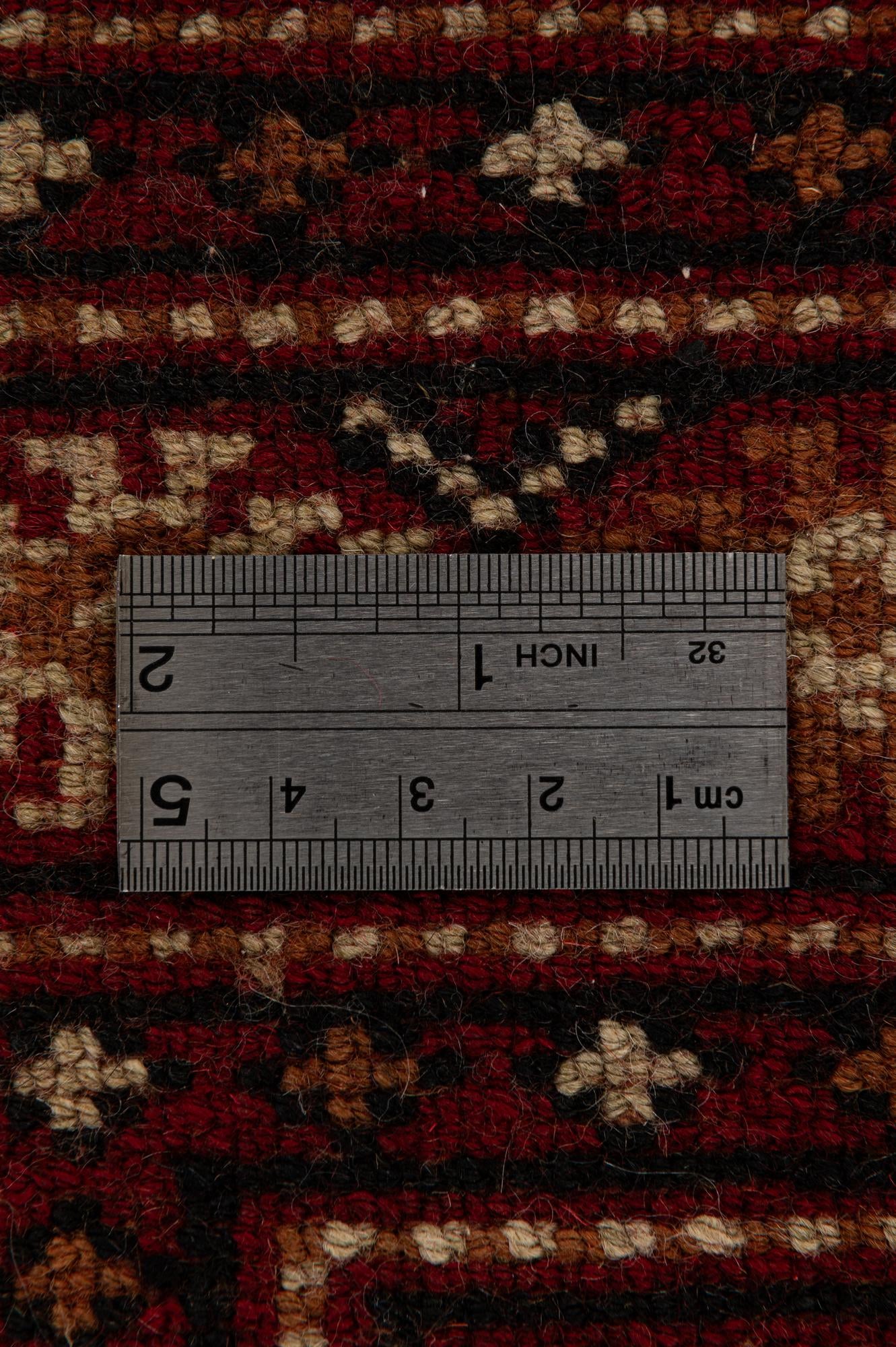 4' 3 x 6' Hand Knotted BokharaTorkaman Persian Wool Rug