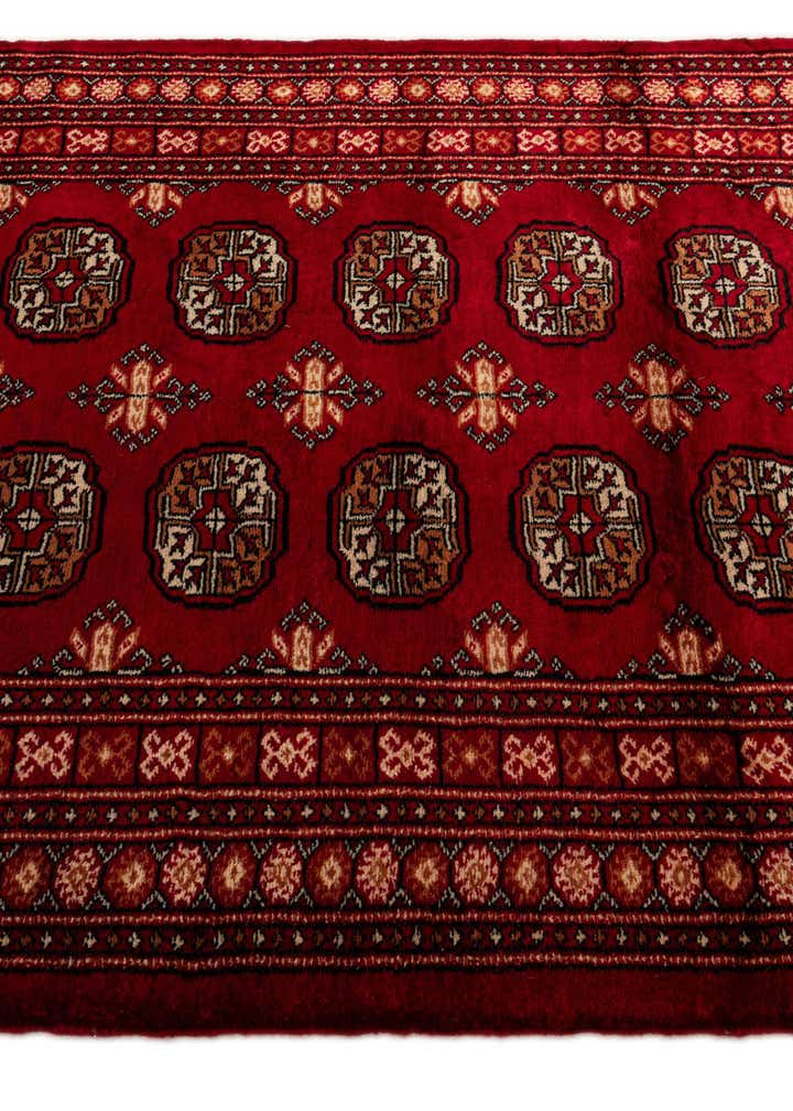 4' 3 x 6' Hand Knotted BokharaTorkaman Persian Wool Rug