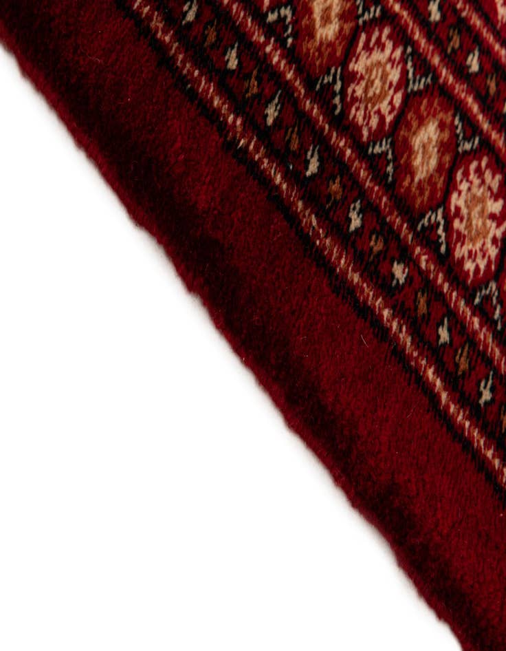 Detail image of 4' 3 x 6'  Hand Knotted BokharaTorkaman Persian Wool Rug