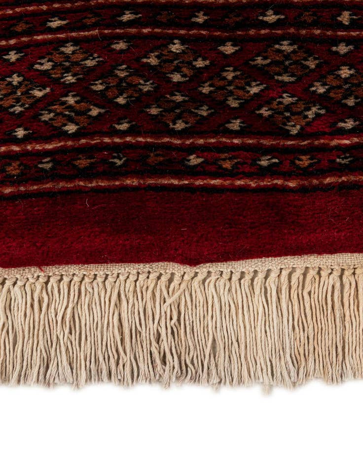 Detail image of 4' 3 x 6'  Hand Knotted BokharaTorkaman Persian Wool Rug