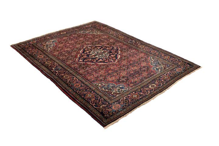 4' 11 x 6' 9 Hand Knotted Bortschalu Persian Rug
