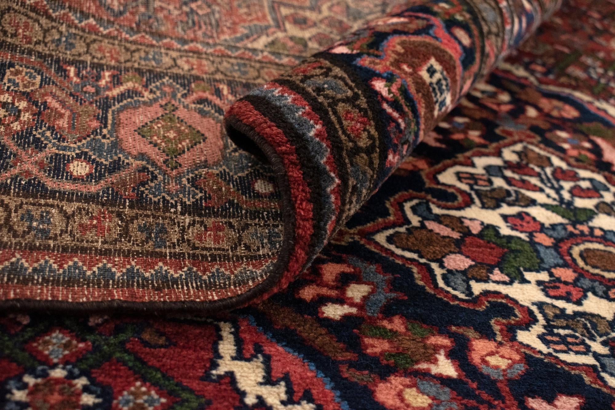 4' 11 x 6' 9 Hand Knotted Bortschalu Persian Rug