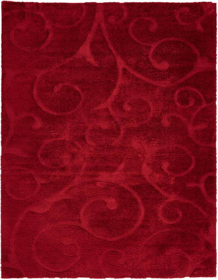 Detail image of 8' x 10' Botanical Shag Rug