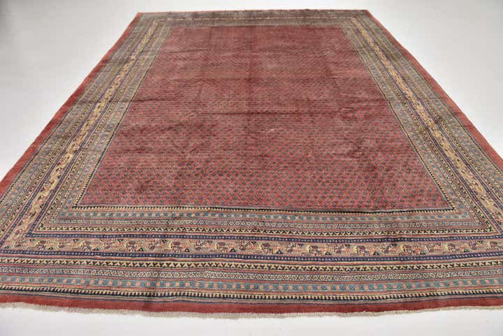 9' 3 x 12' 8 Hand Knotted Botemir Persian Wool Rug