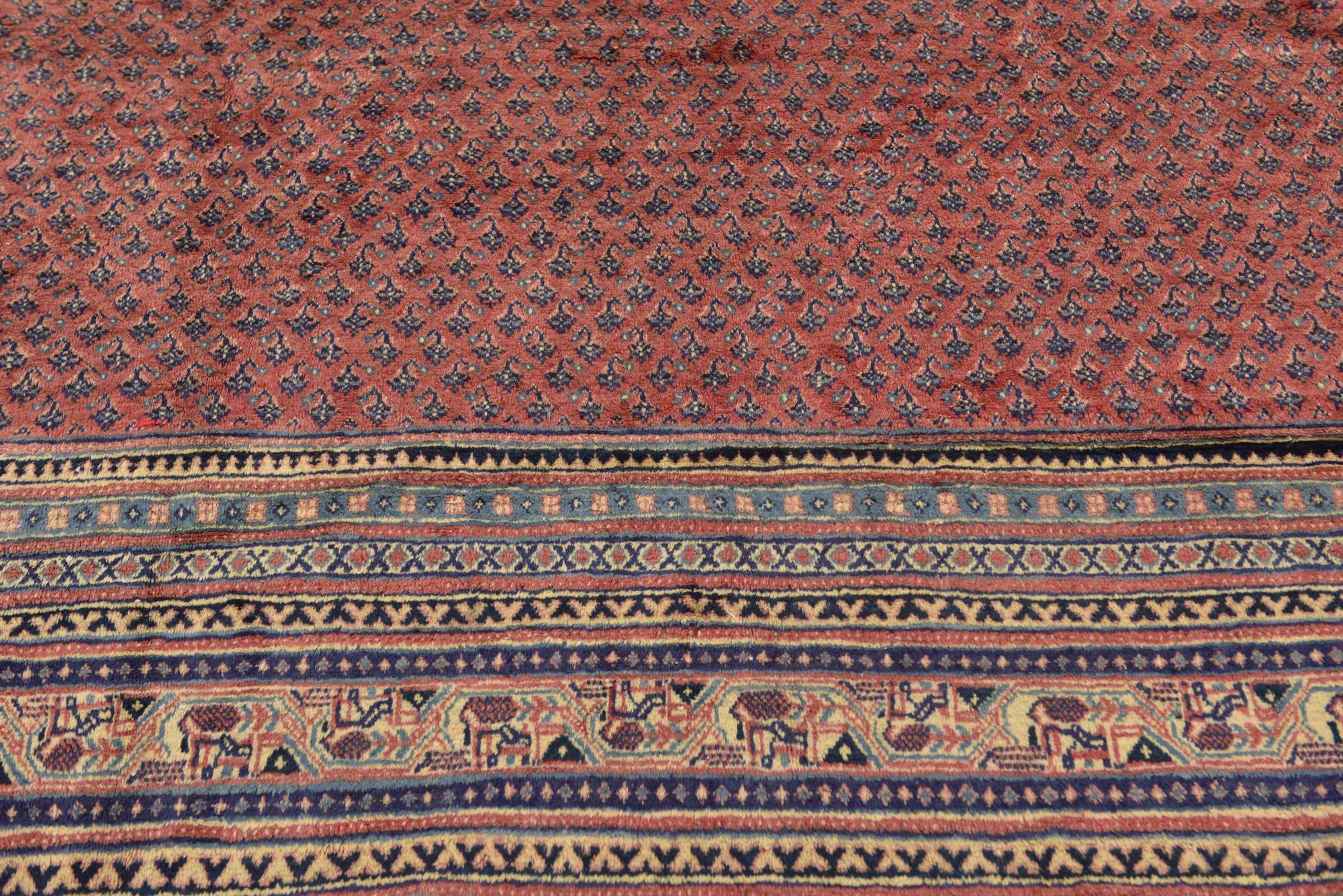 9' 3 x 12' 8 Hand Knotted Botemir Persian Wool Rug