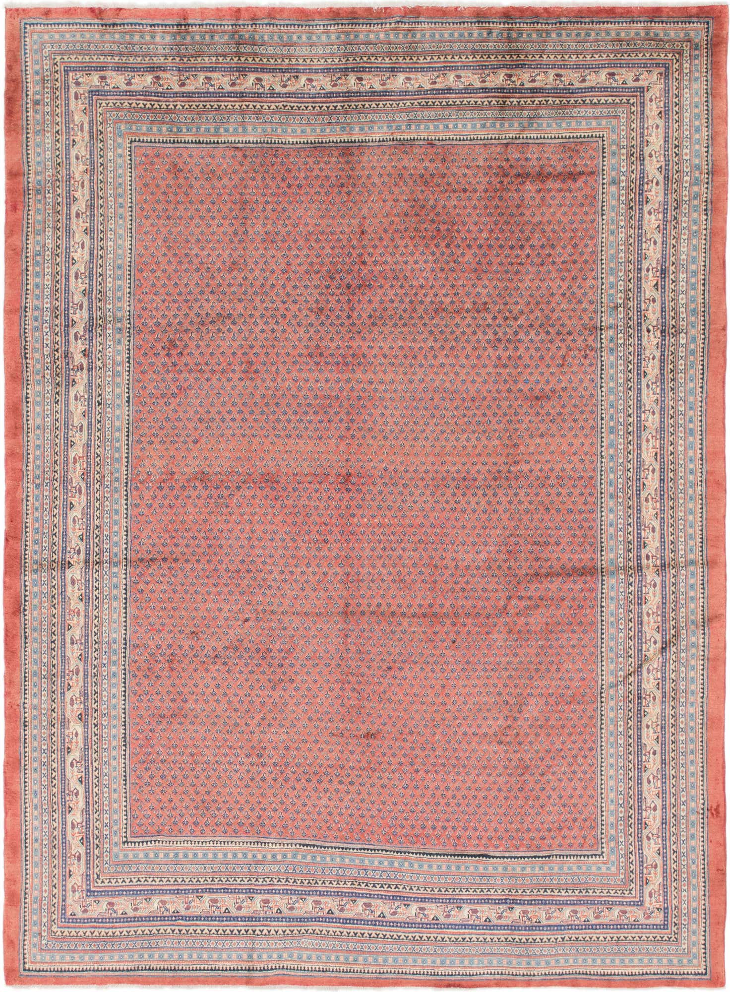 9' 3 x 12' 8 Hand Knotted Botemir Persian Wool Rug