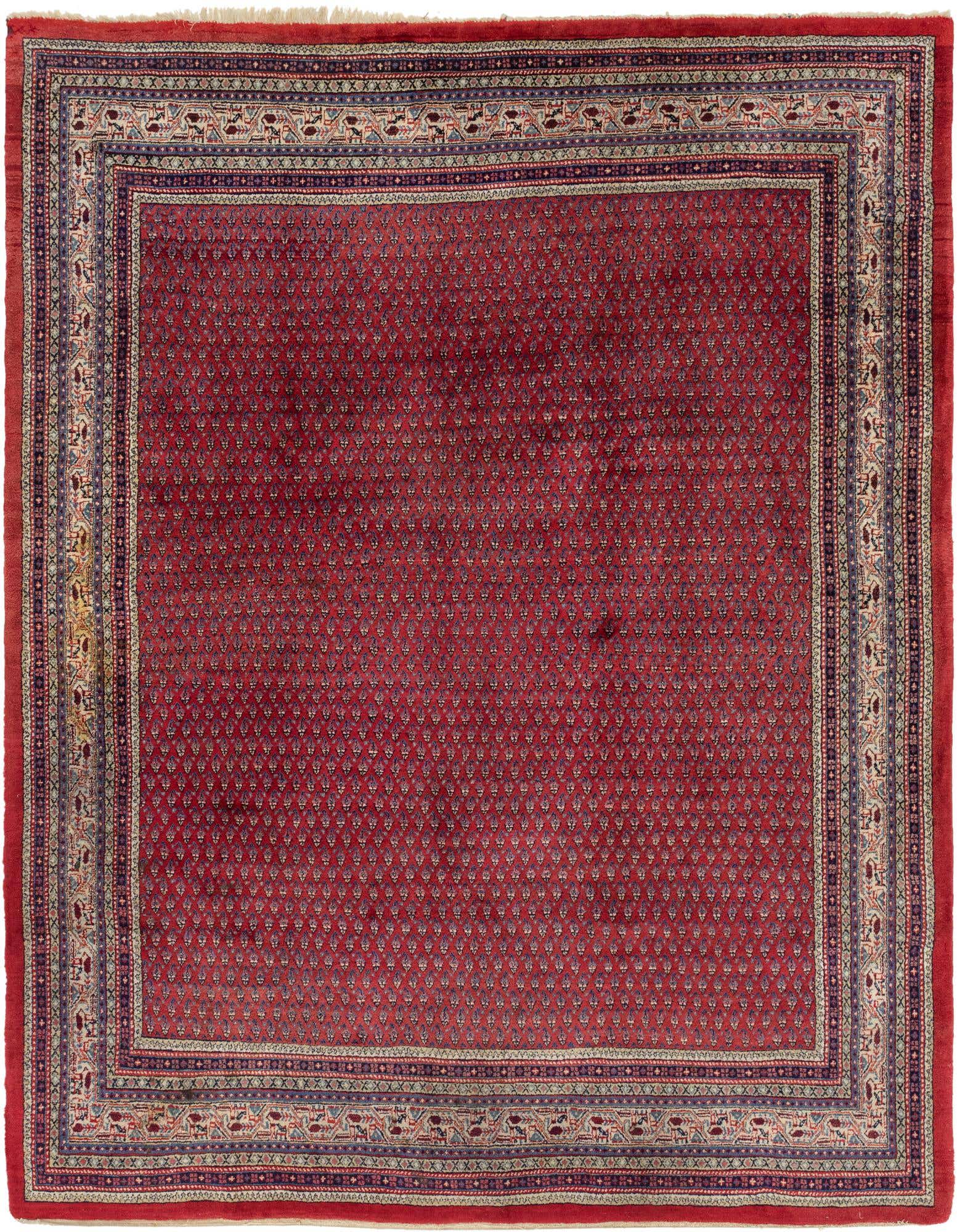 8' 5 x 10' 5 Hand Knotted Botemir Persian Wool Rug