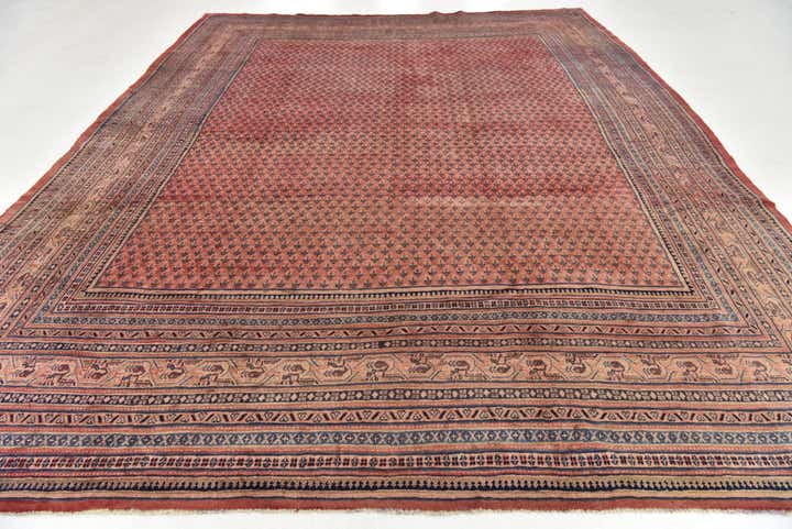 10' 10 x 13' 5 Hand Knotted Botemir Persian Wool Rug